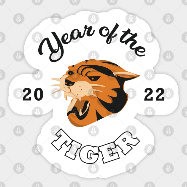 8ts Year of the Tiger too Sticker by kewlwolf8ts